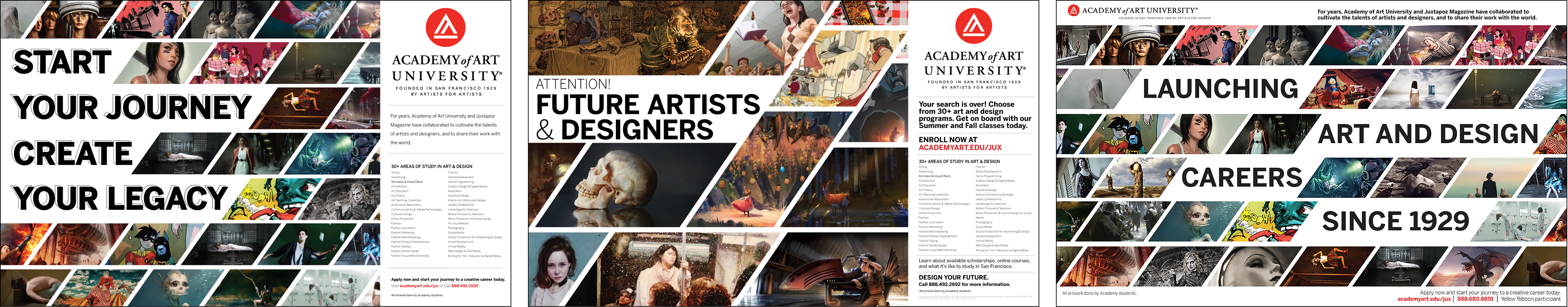 Academy of Art Print Ads in Juxtapoz